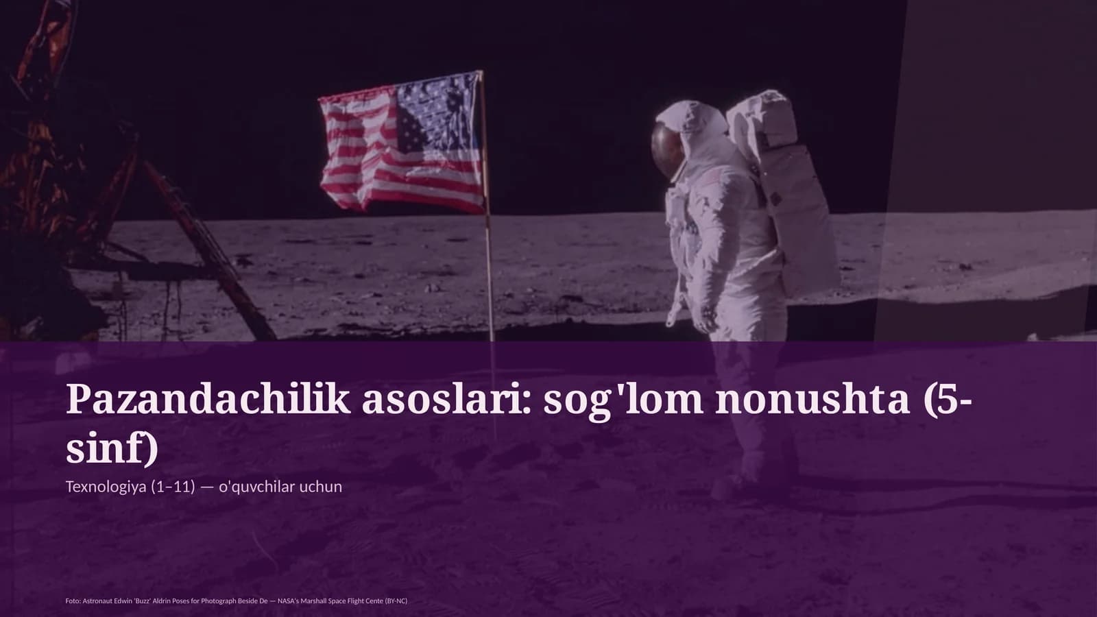 Pazandachilik asoslari: sog'lom nonushta (5-sinf)