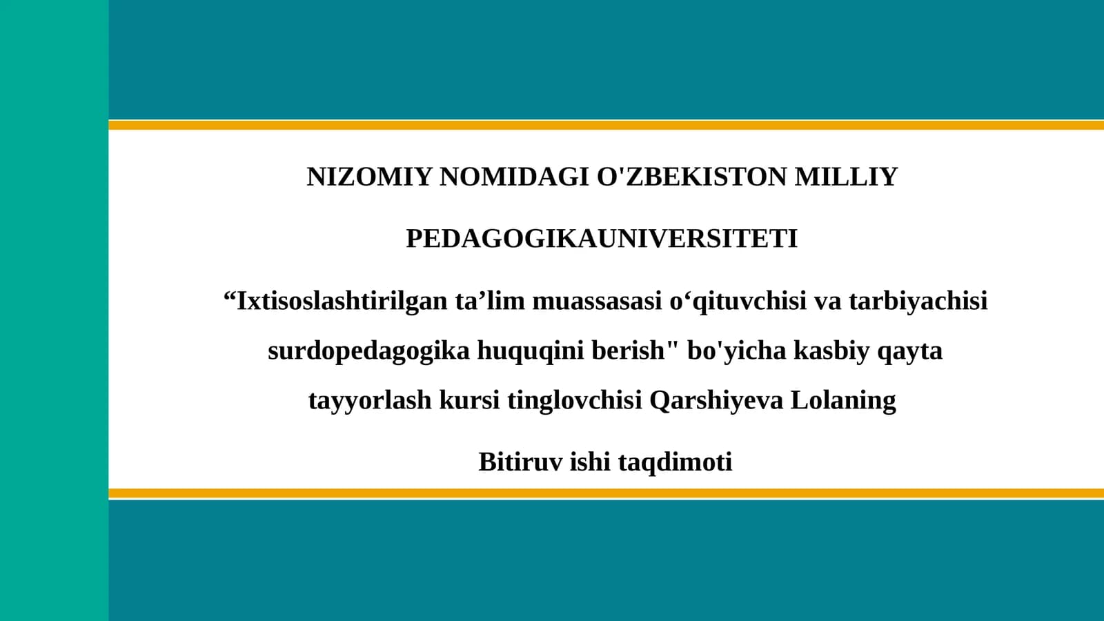 Eshitishda nuqsoni bo'lgan bolalarning korreksion-pedagogik tarbiyasida oila, maktab va mahalla hamkorligi