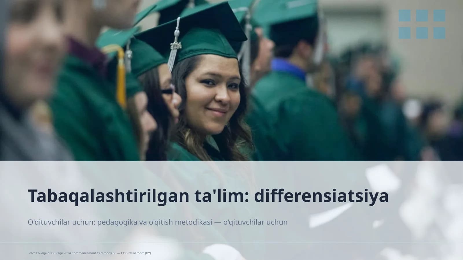 Tabaqalashtirilgan ta'lim: differensiatsiya