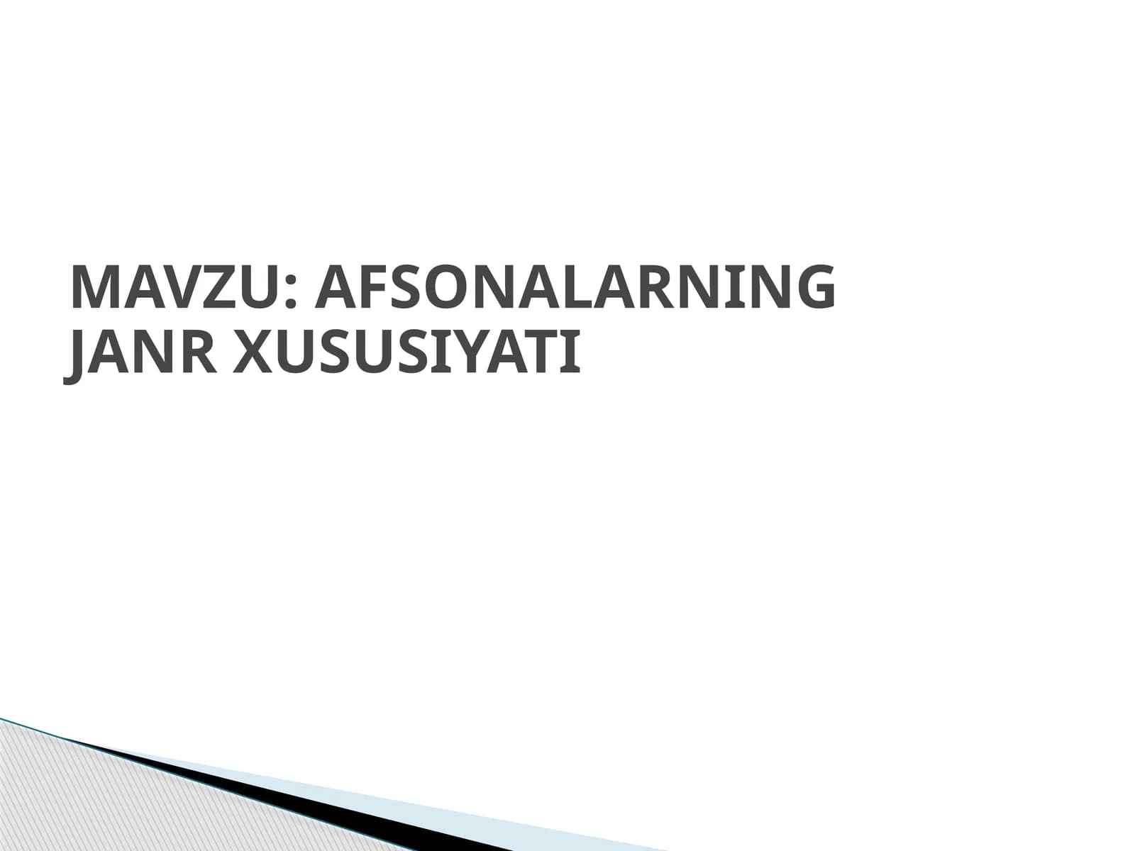 AFSONALARNING JANR XUSUSIYATI