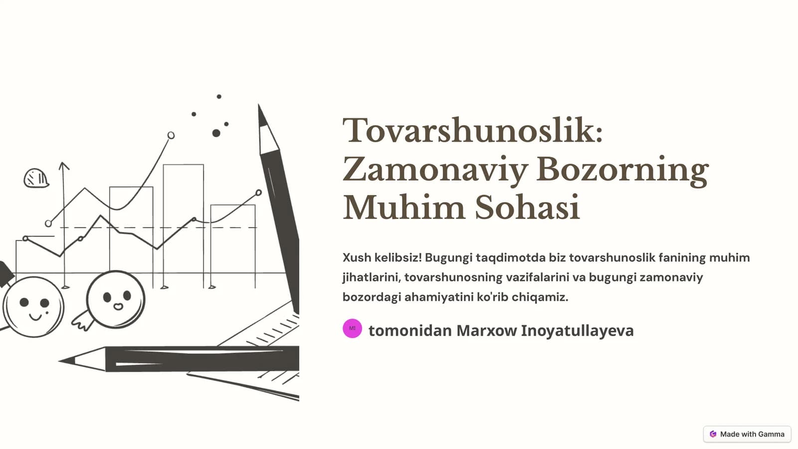 Zamonaviy Bozorning Muhim Sohasi