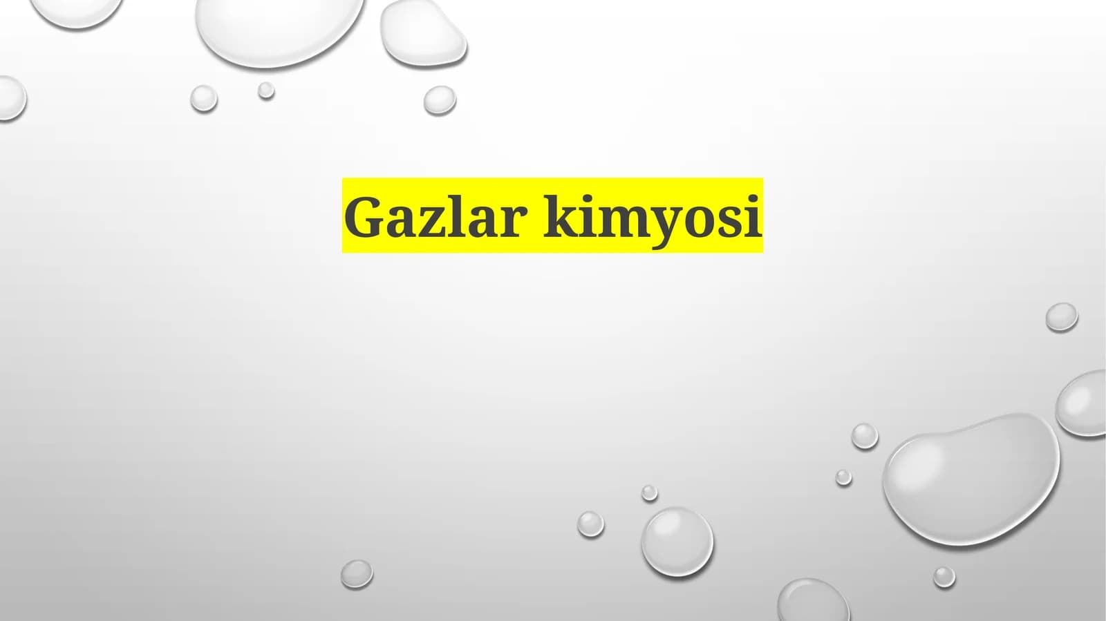 Gazlar kimyosi