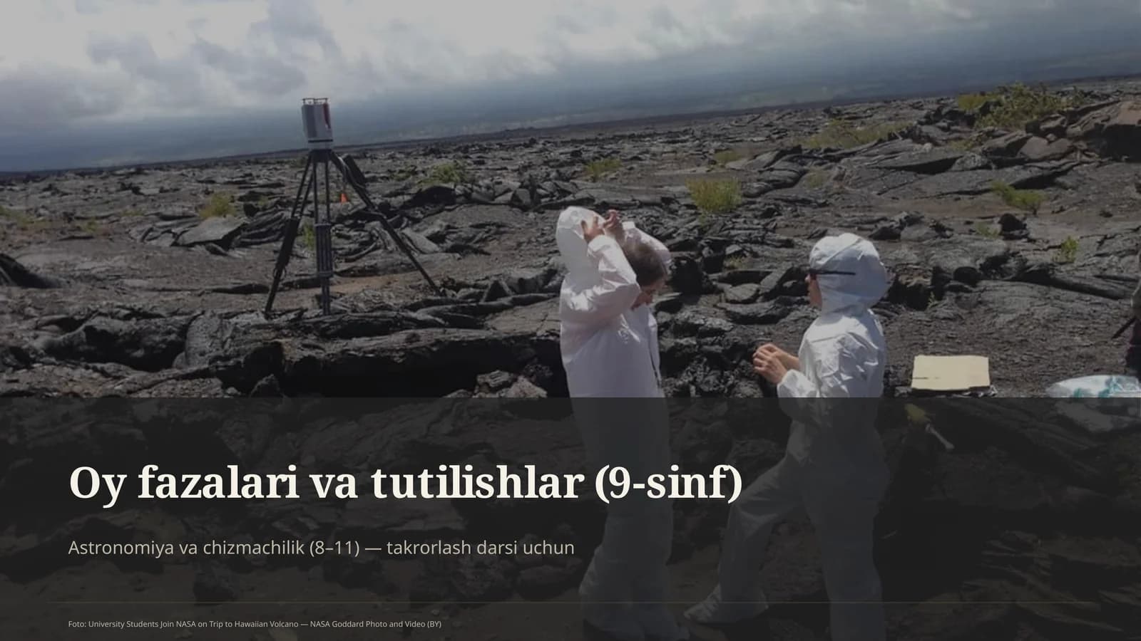 Oy fazalari va tutilishlar (9-sinf)