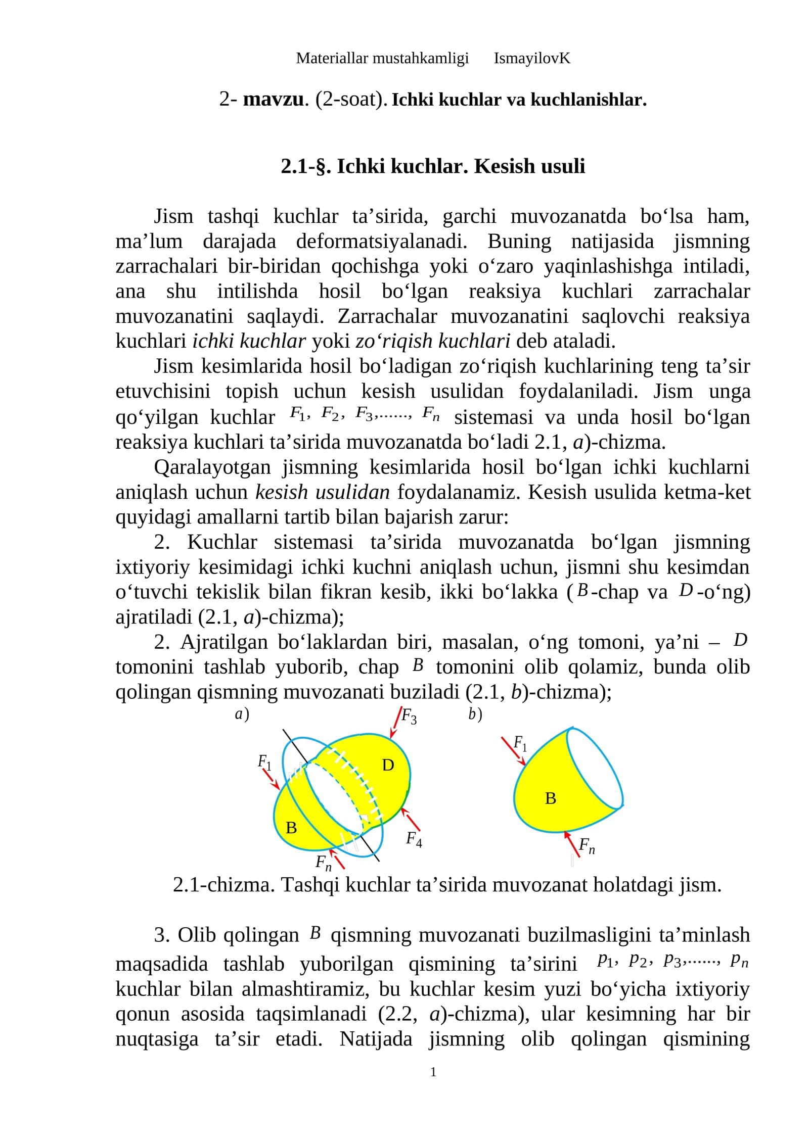 Materiallar mustahkamligi IsmayilovK