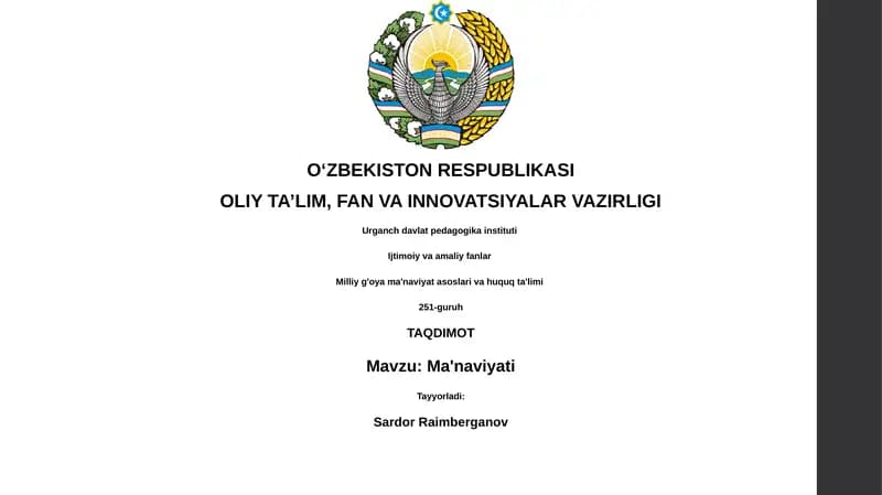 Ma'naviyati