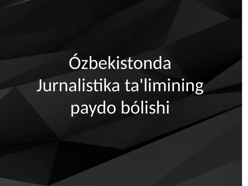 Jurnalistika talimi