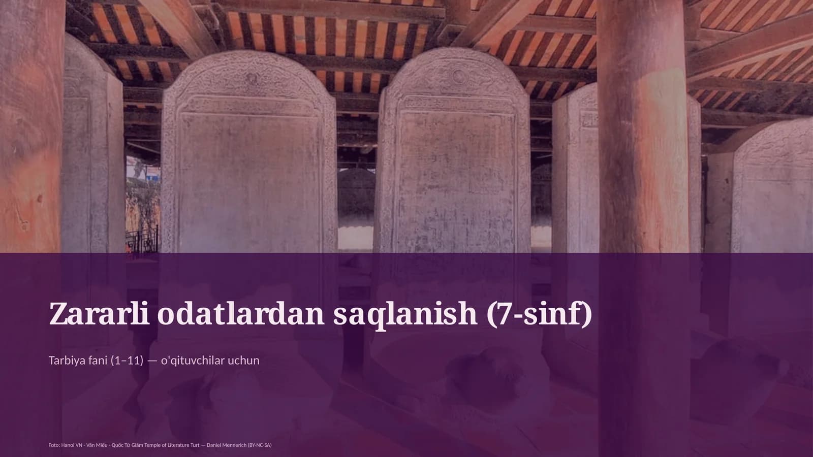 Zararli odatlardan saqlanish (7-sinf)