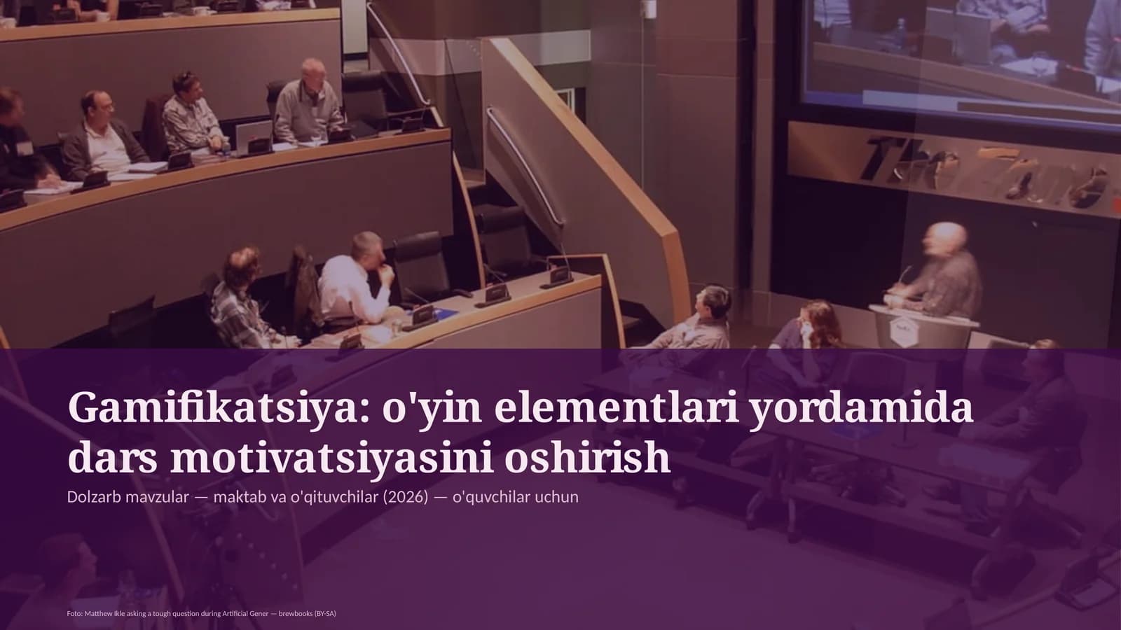 Gamifikatsiya: o'yin elementlari yordamida dars motivatsiyasini oshirish