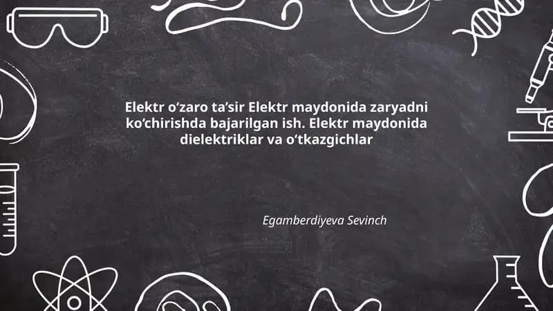 Elektr o‘zaro ta’sir