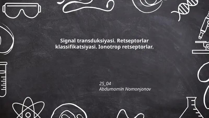 Ionotrop retseptorlar
