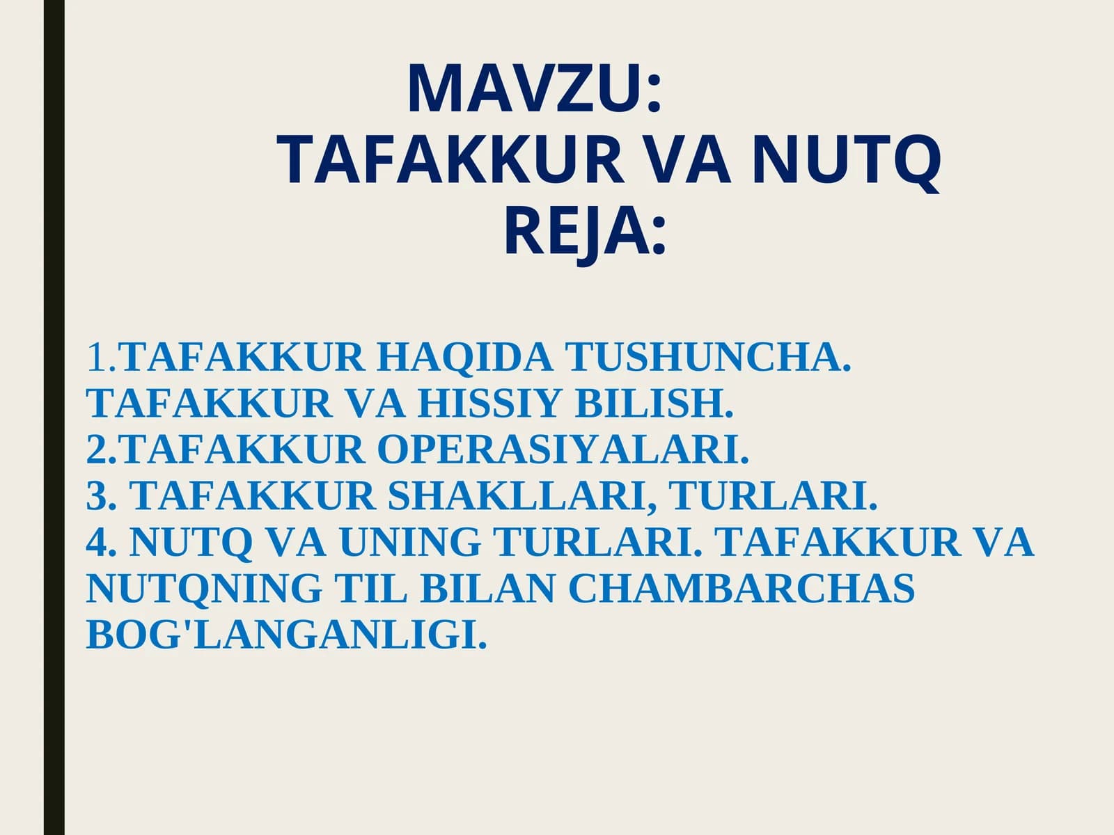 TAFAKKUR VA NUTQREJA