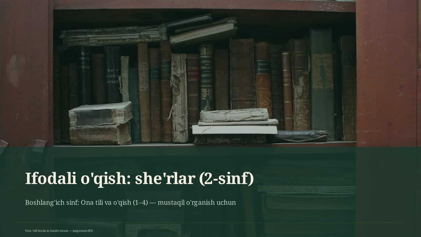 Ifodali o'qish: she'rlar (2-sinf)