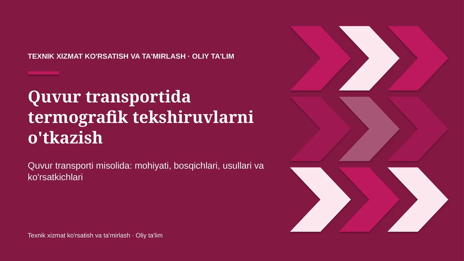 quvur transportida termografik tekshiruvlarni o'tkazish 2828