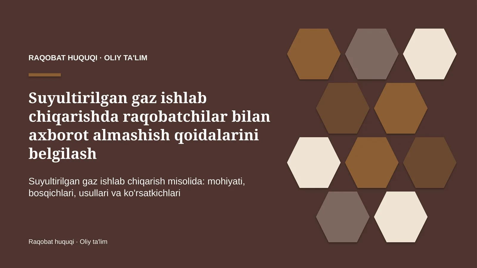 suyultirilgan gaz ishlab chiqarishda raqobatchilar bilan axborot almashish qoidalarini belgilash 1322