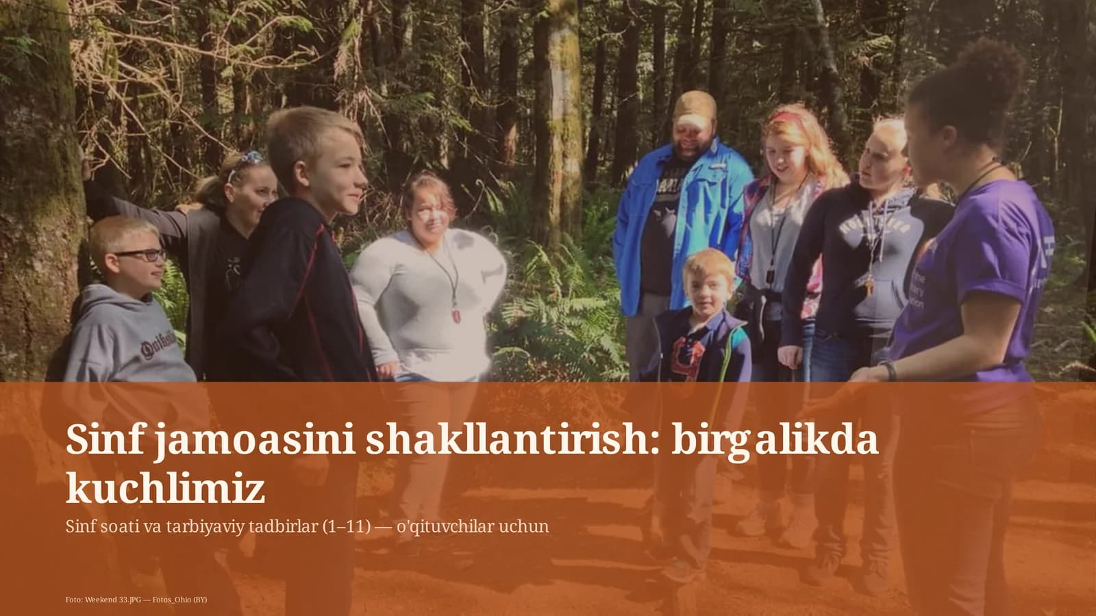 Sinf jamoasini shakllantirish: birgalikda kuchlimiz