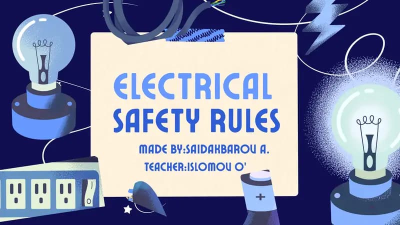 Electrical Safety Rules