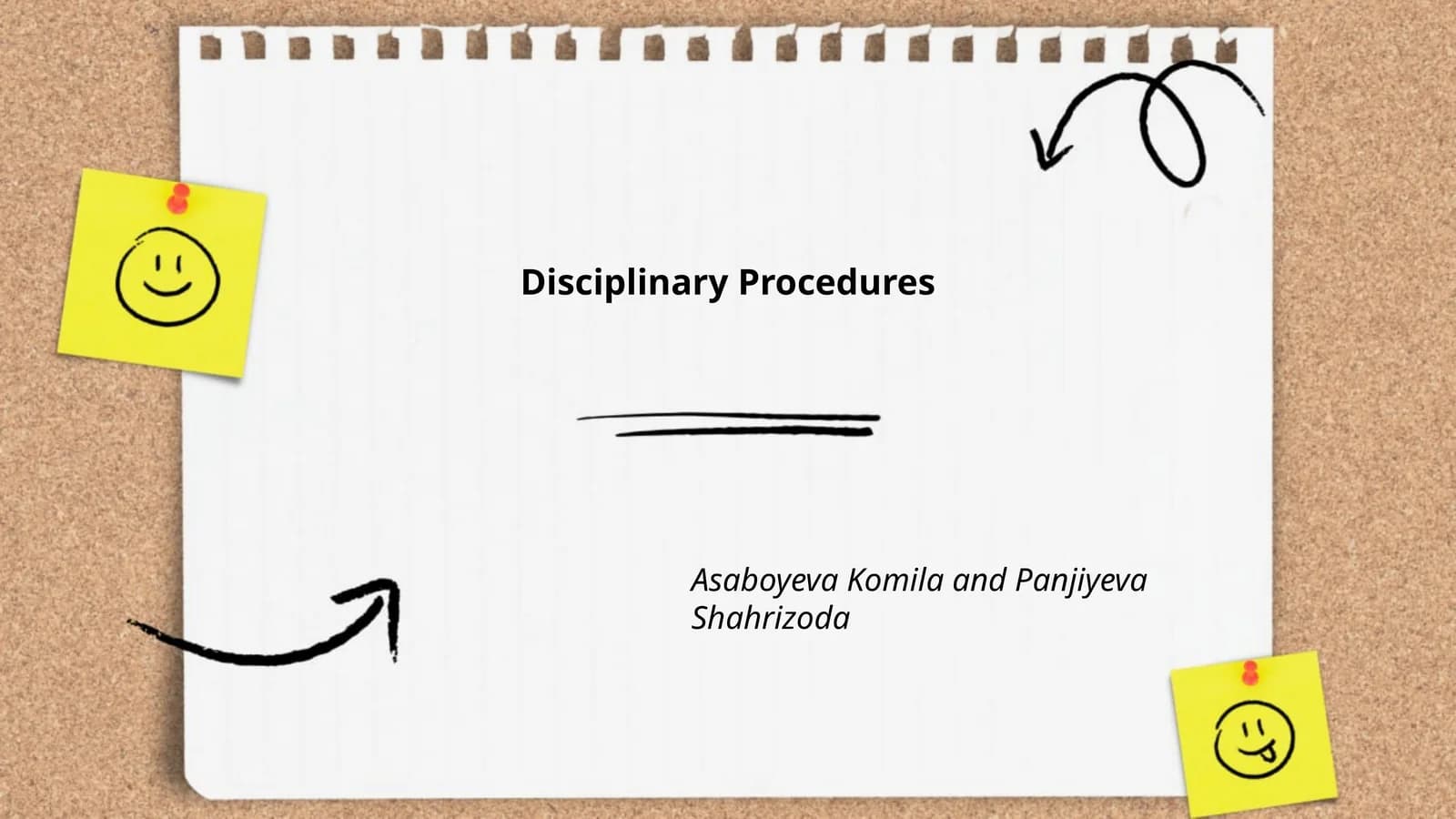 Disciplinary Procedures