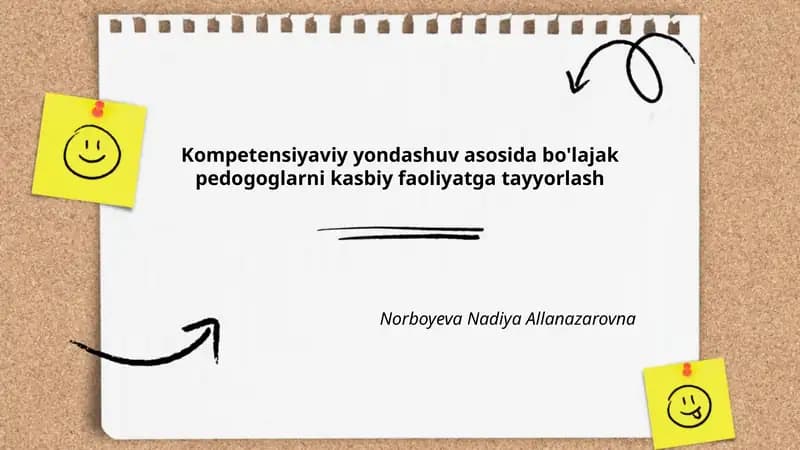 Bo'lajak pedogoglarni kasbiy faoliyatga tayyorlash