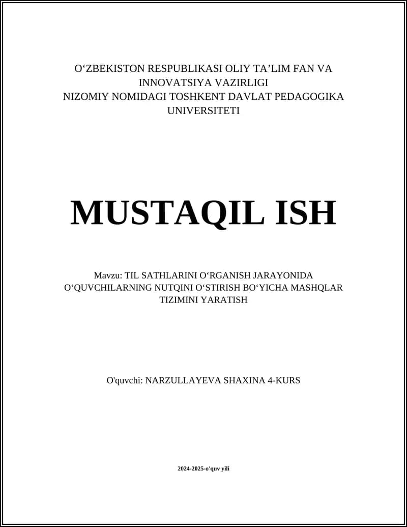 Matnni tushunish va sharhlash mashqlari
