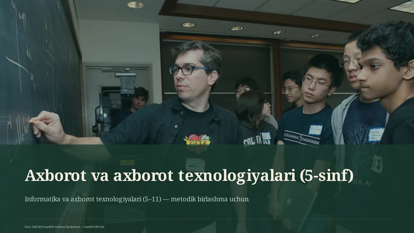 Axborot va axborot texnologiyalari (5-sinf)