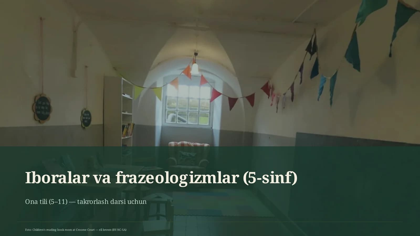 Iboralar va frazeologizmlar (5-sinf)