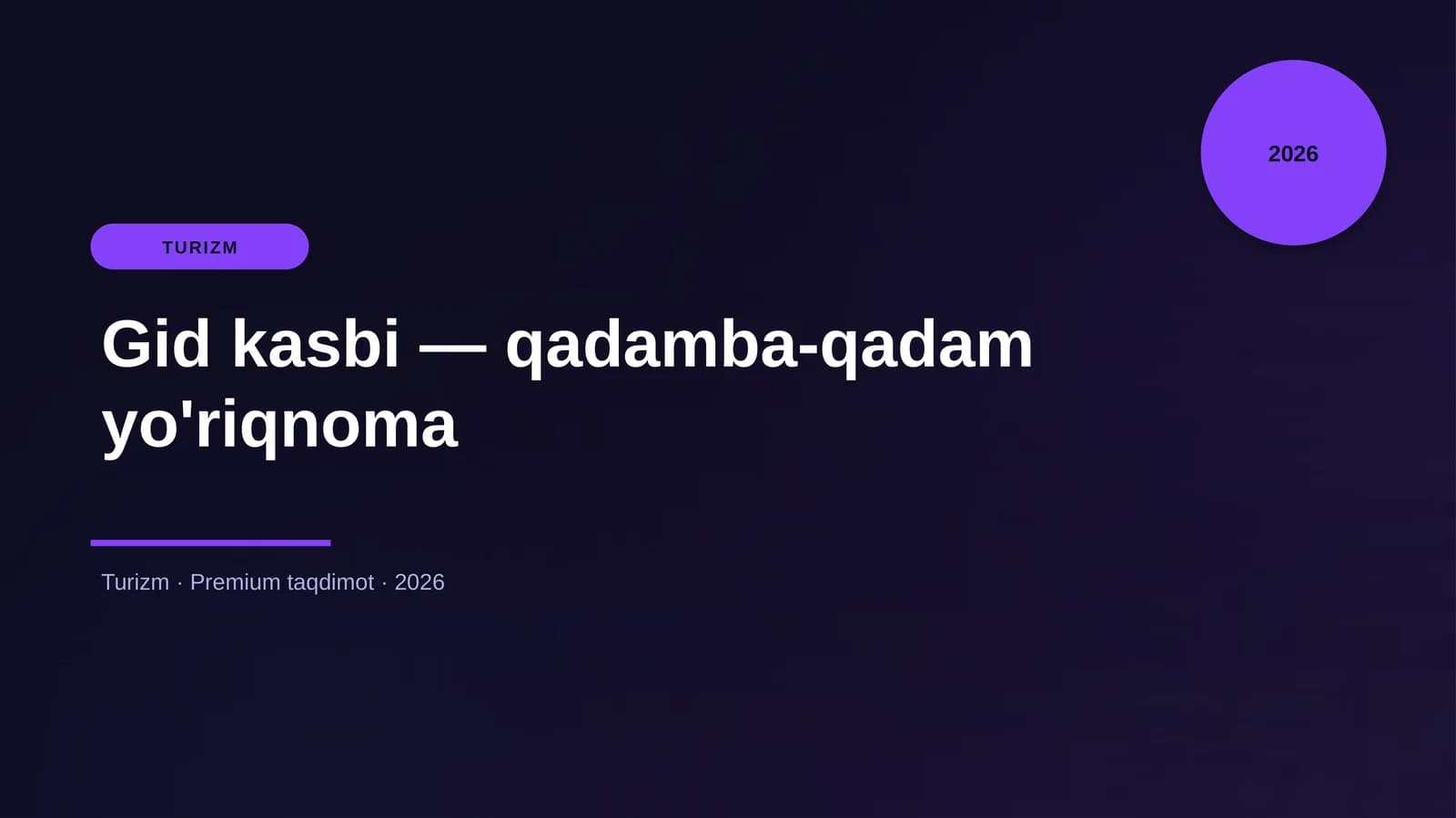 Gid kasbi — qadamba-qadam yo'riqnoma