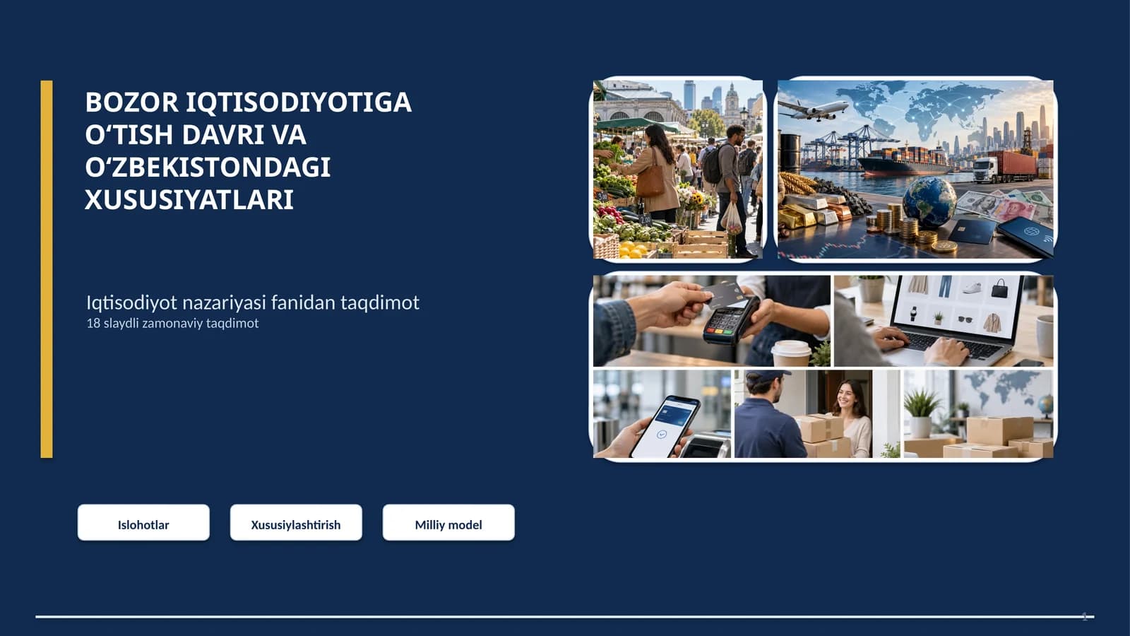 Bozor Iqtisodiyotiga O‘tish Davri Tushunchasi