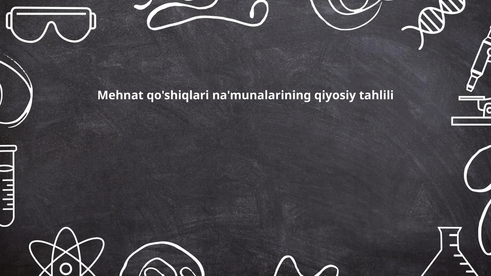 Mehnat qo'shiqlari na'munalarining qiyosiy tahlili