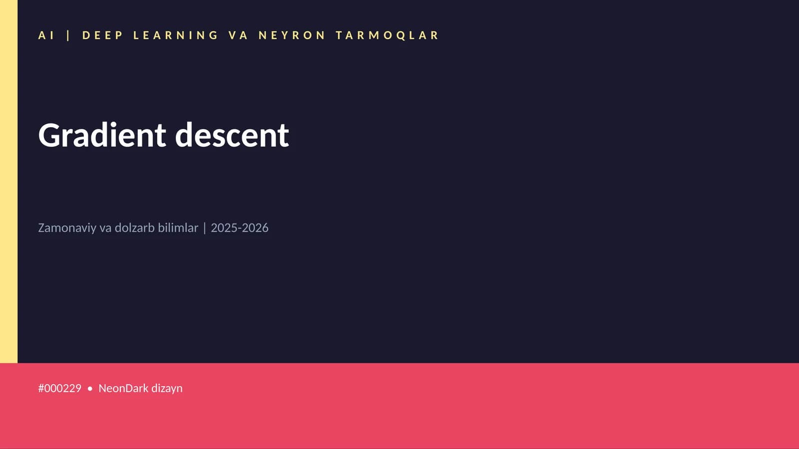 Gradient descent