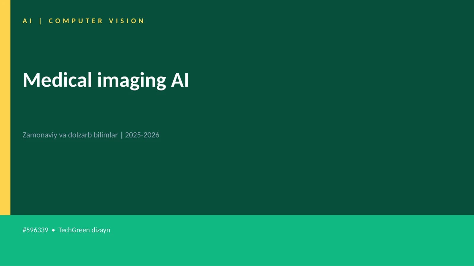 Medical imaging AI