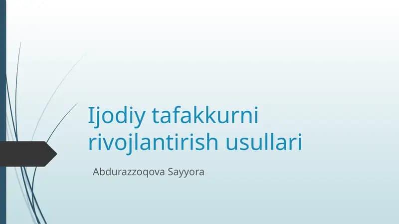 Ijodiy ta'akkur