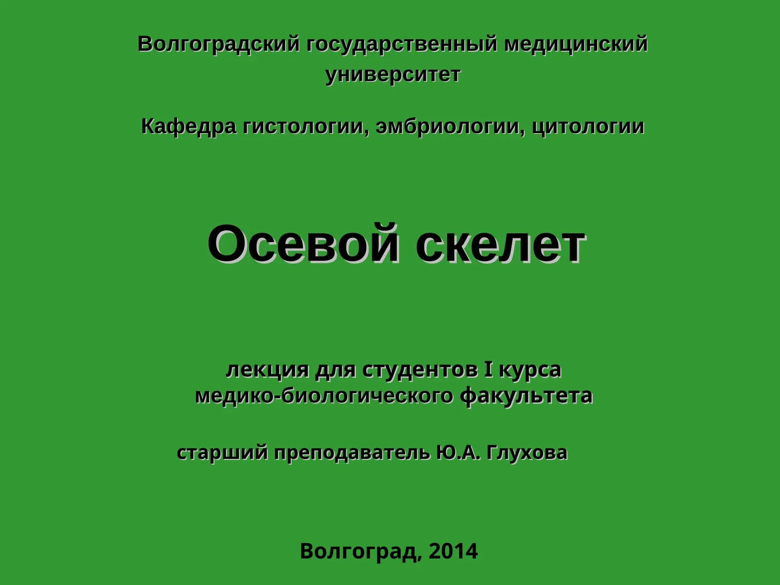 Осевой скелет