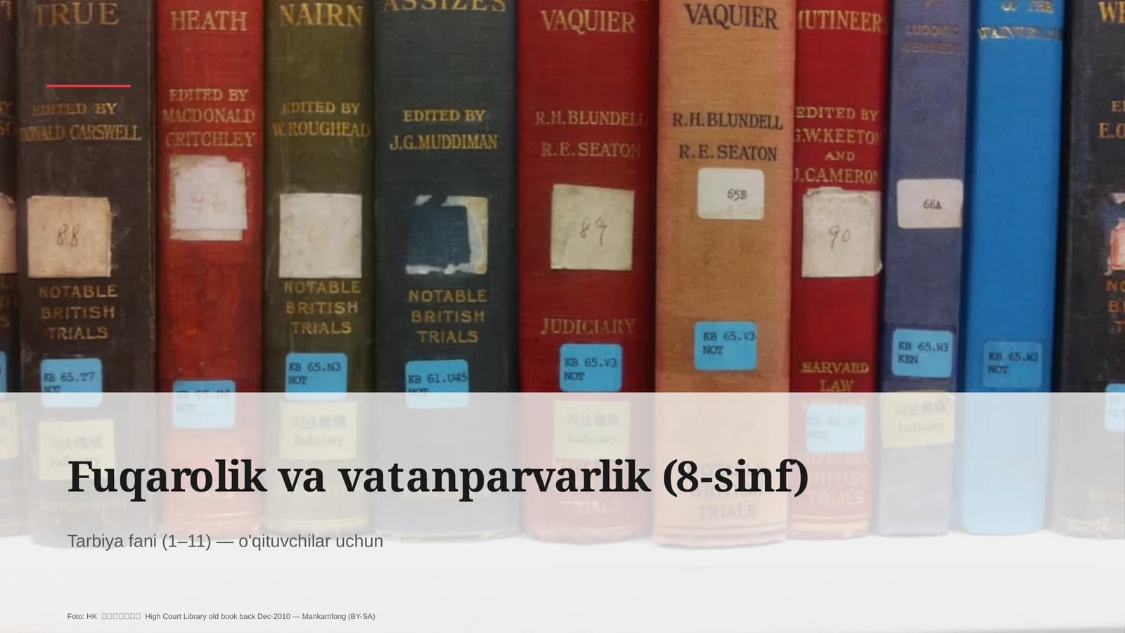 Fuqarolik va vatanparvarlik (8-sinf)