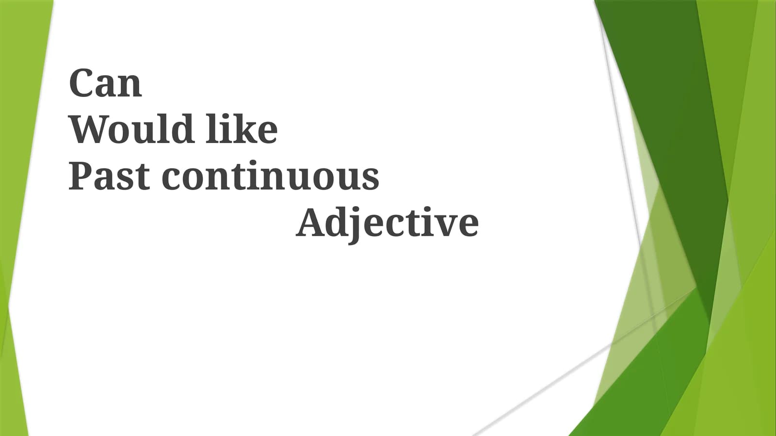 The Past Continuous Tense