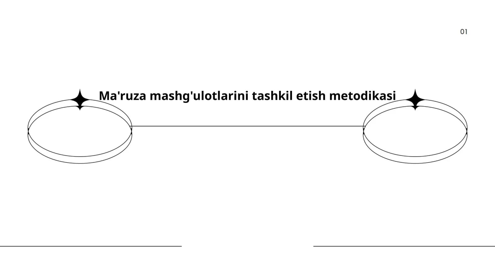 Ma'ruza mashg'ulotlarini tashkil etish metodikasi