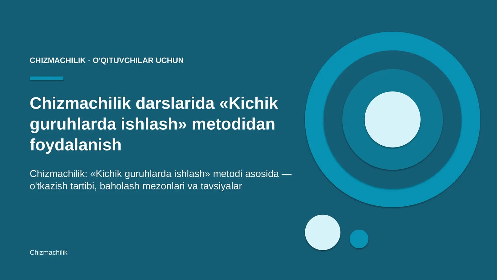chizmachilik darslarida kichik guruhlarda ishlash metodidan foydalanish 1115