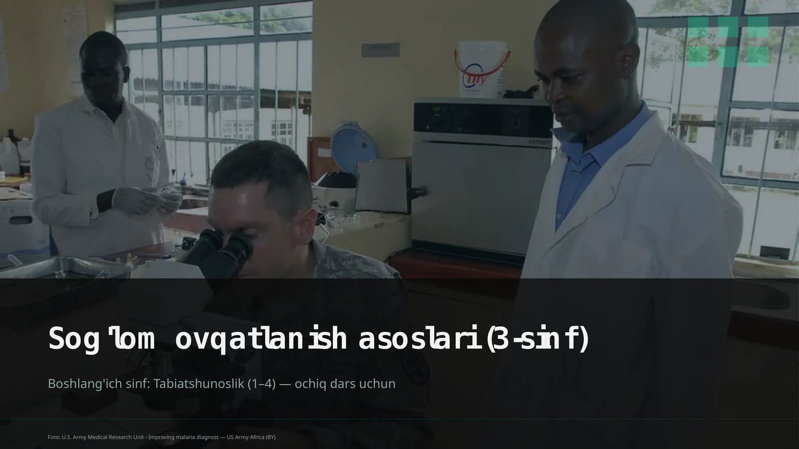 Sog'lom ovqatlanish asoslari (3-sinf)