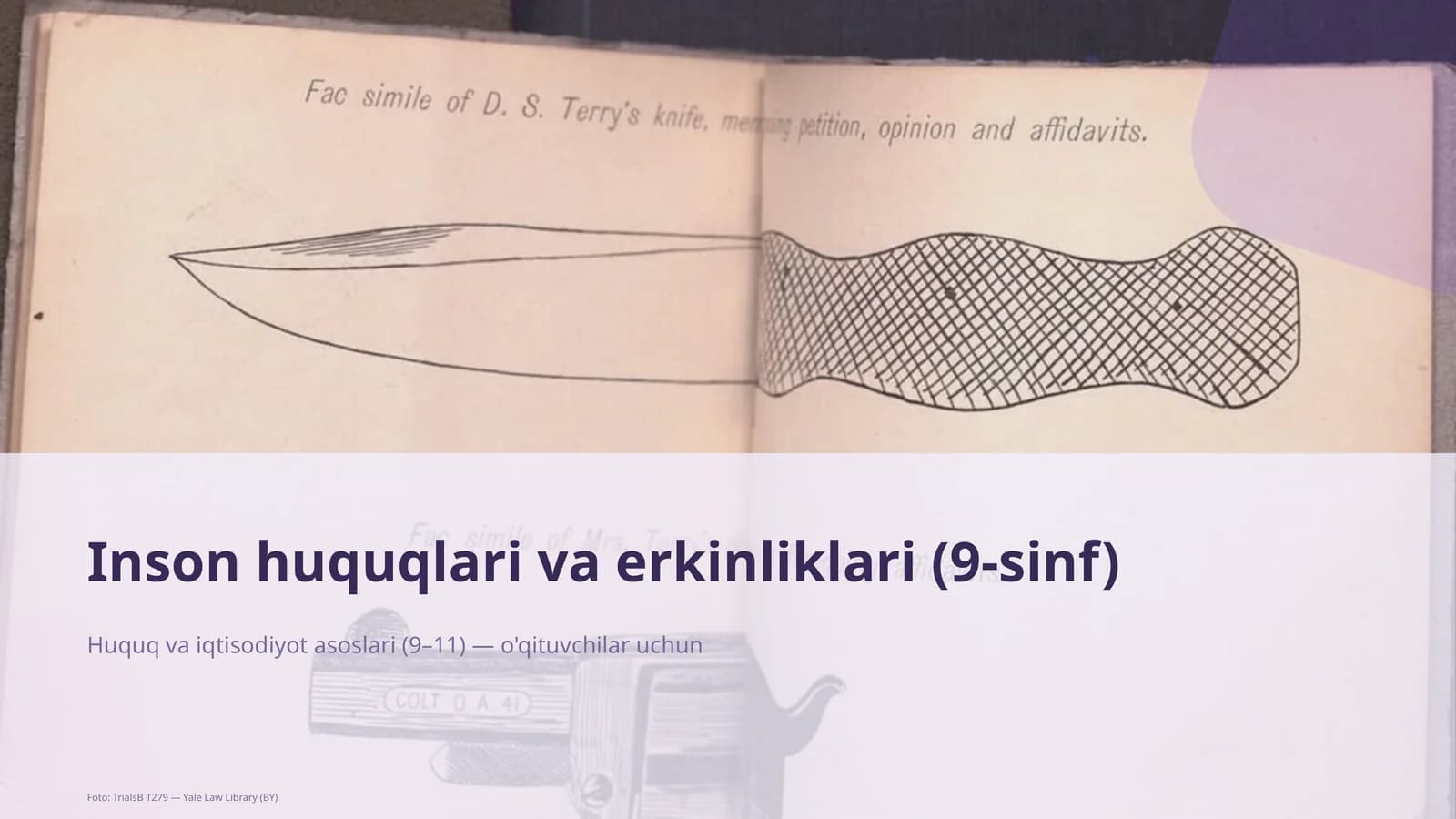 Huquq va iqtisodiyot asoslari (9–11)