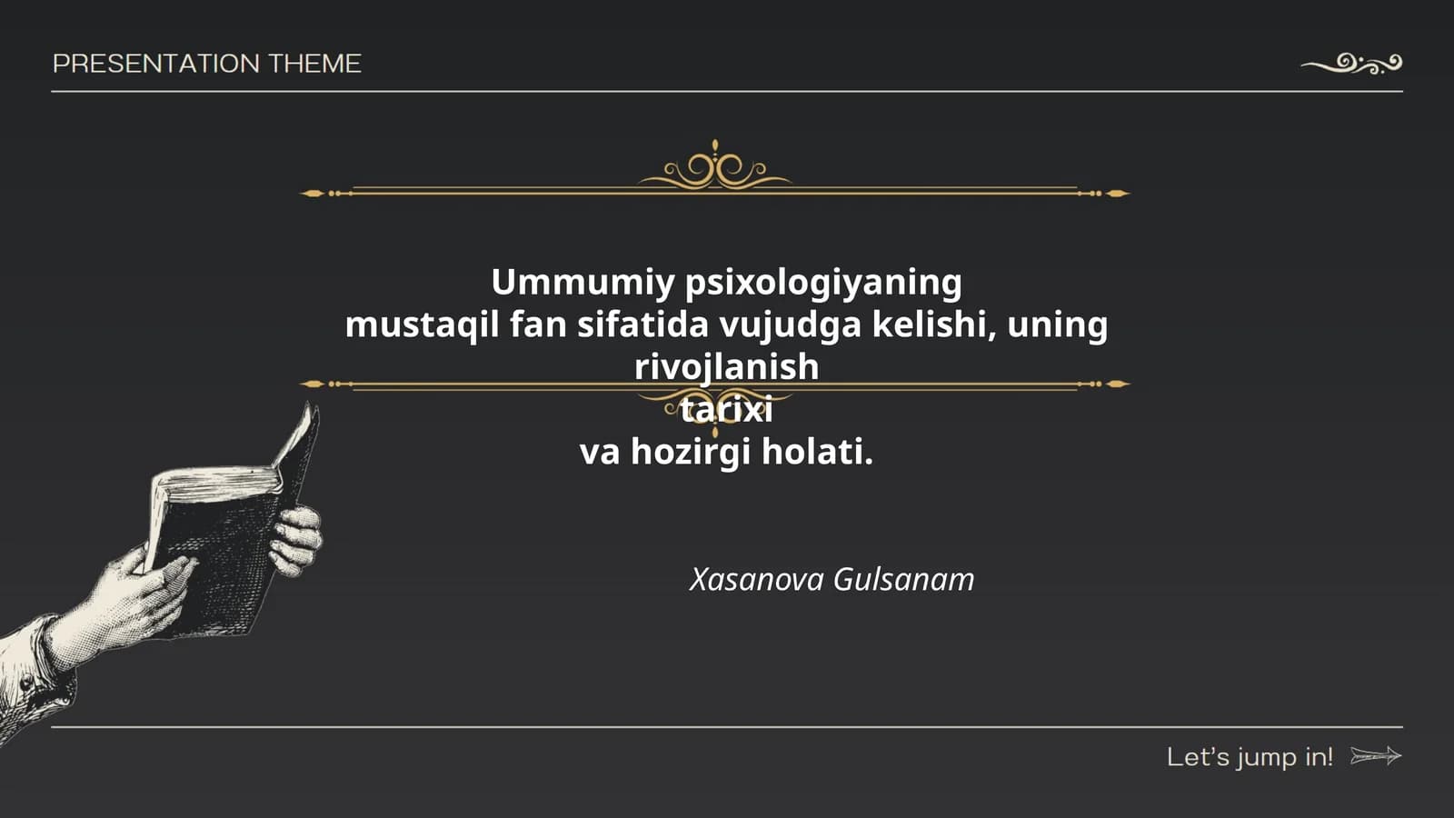 Ummumiy psixologiyaning fan sifatida paydo bo‘lishi