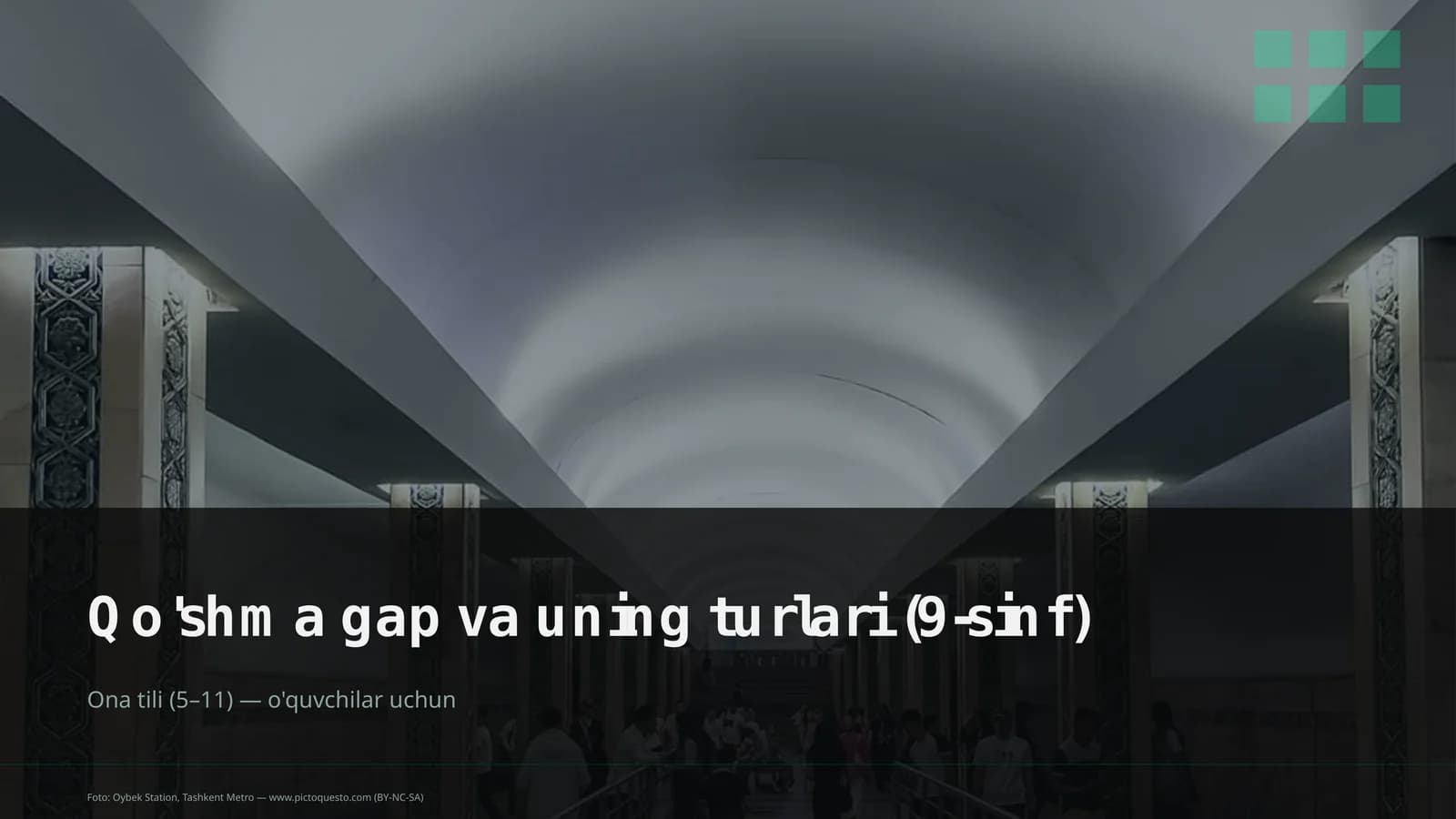 Qo'shma gap va uning turlari (9-sinf)