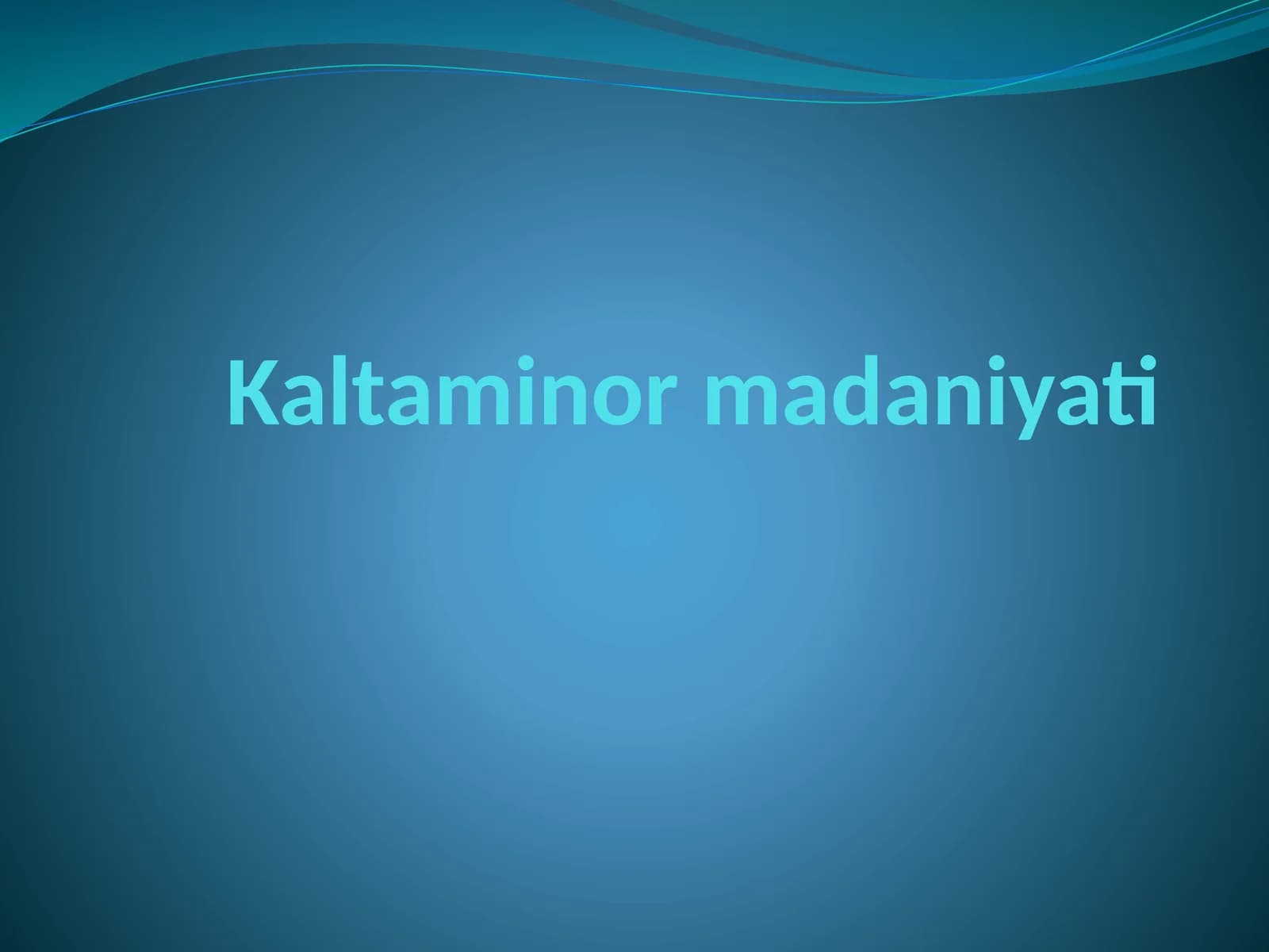 Kaltaminormadaniyati