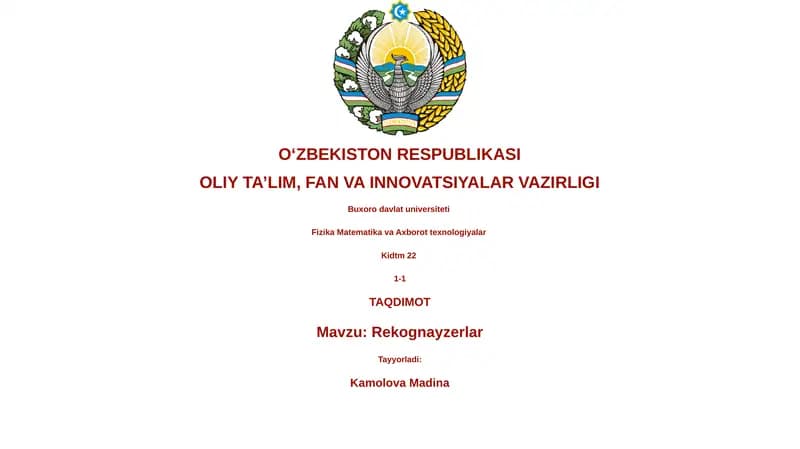 Rekognayzerlar