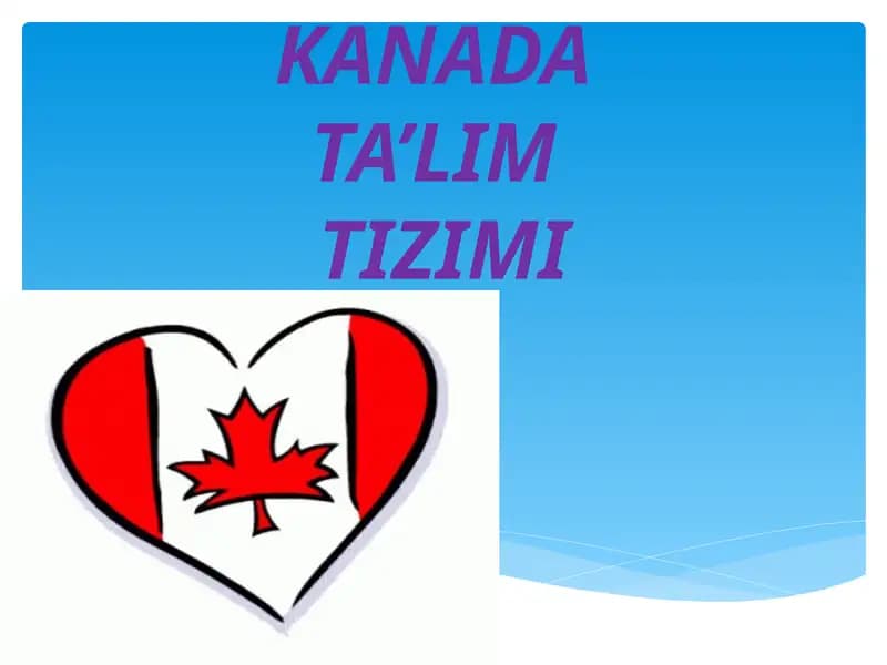 Kanada  ta’lim  tizimi