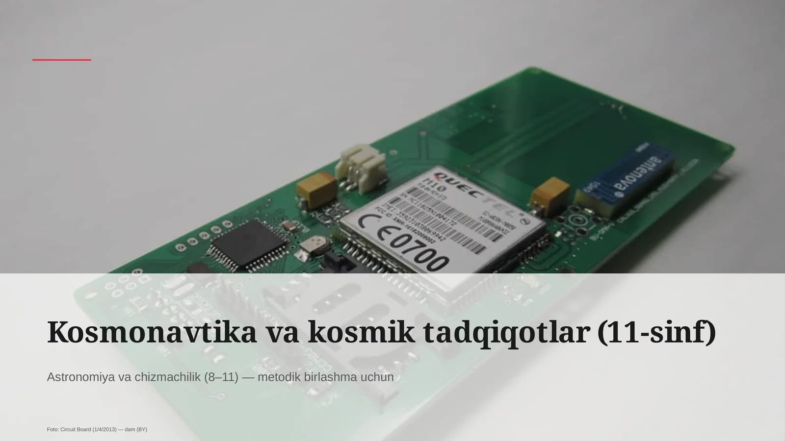 Kosmonavtika va kosmik tadqiqotlar (11-sinf)