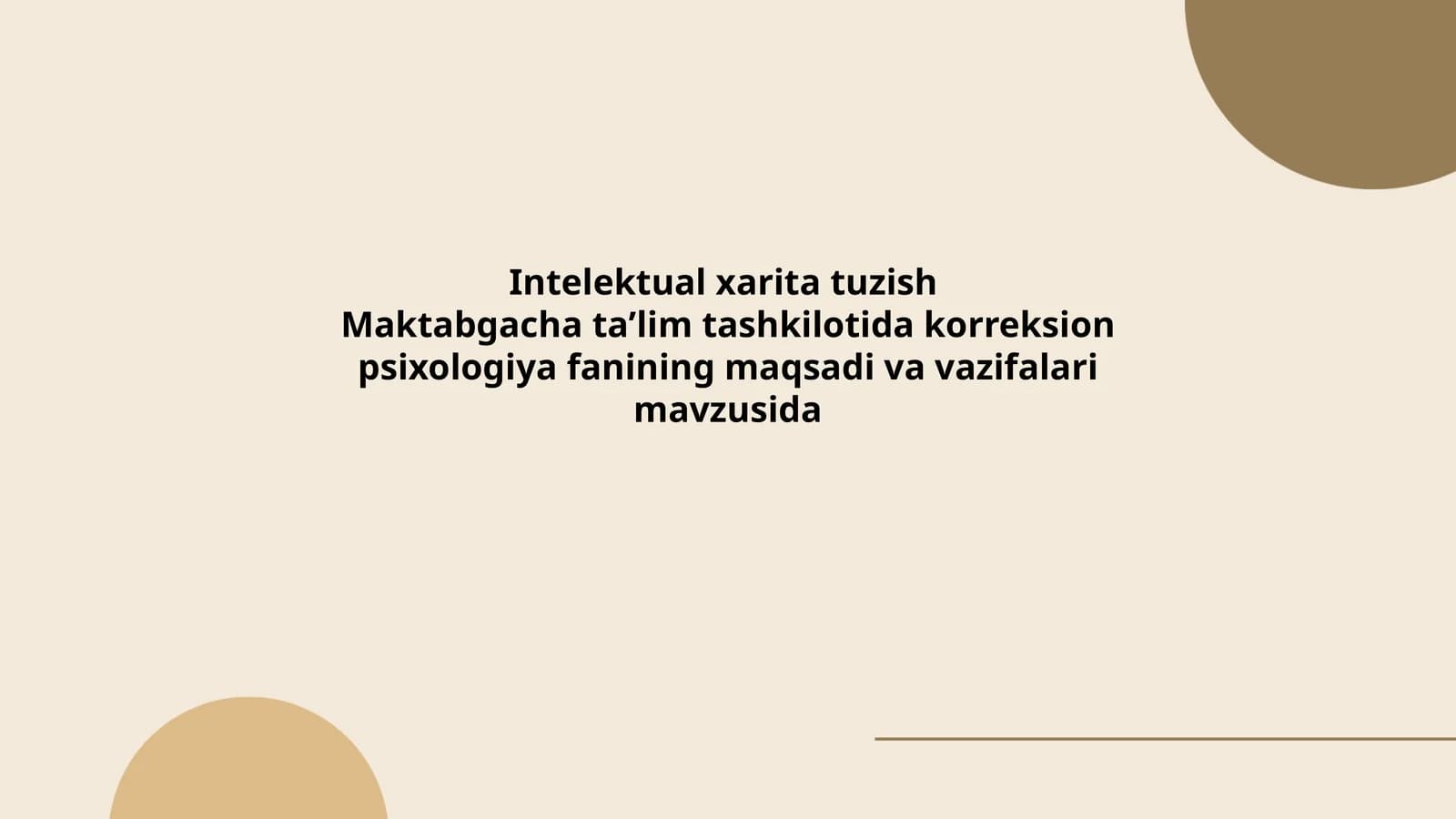 Intelektual xarita tuzish