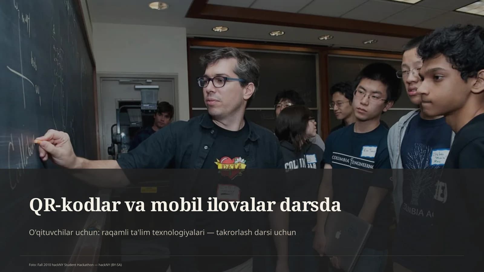 QR-kodlar va mobil ilovalar darsda