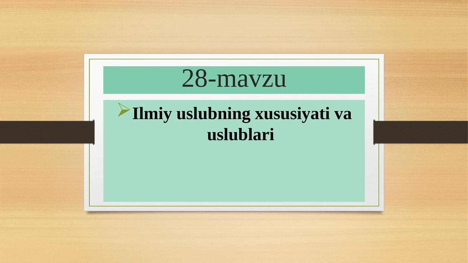 Ilmiy uslubning xususiyati va uslublari