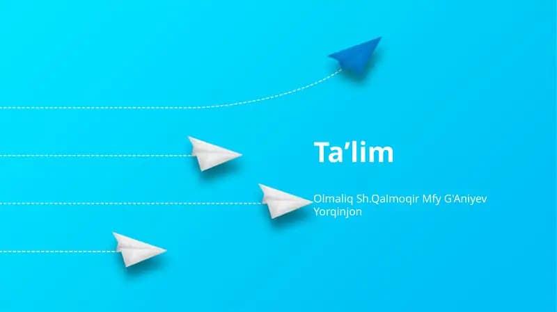 Ta'limga Kirish