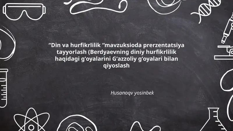 Din va Hurfikrlilik