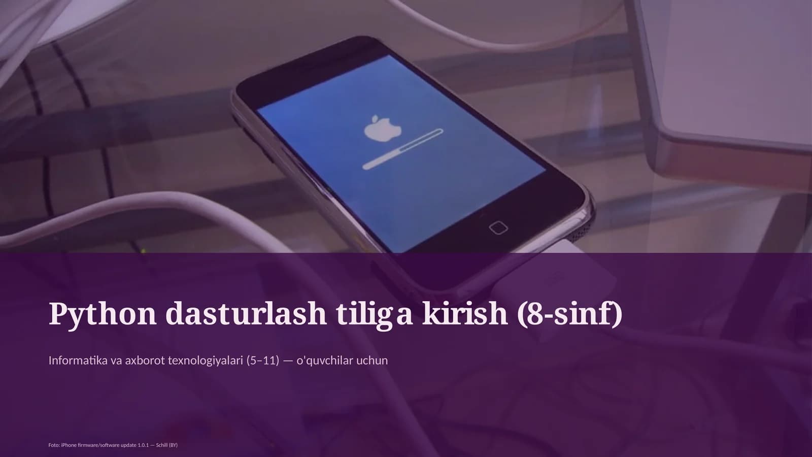 Python dasturlash tiliga kirish (8-sinf)